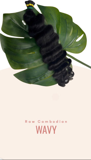 I-TIP EXTENSIONS | RAW CAMBODIAN WAVY
